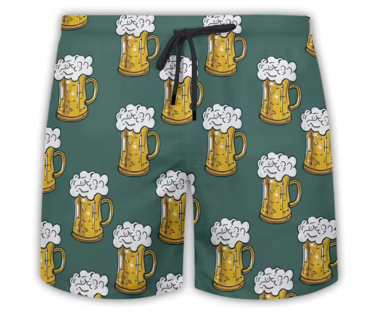 Bañador birra verde